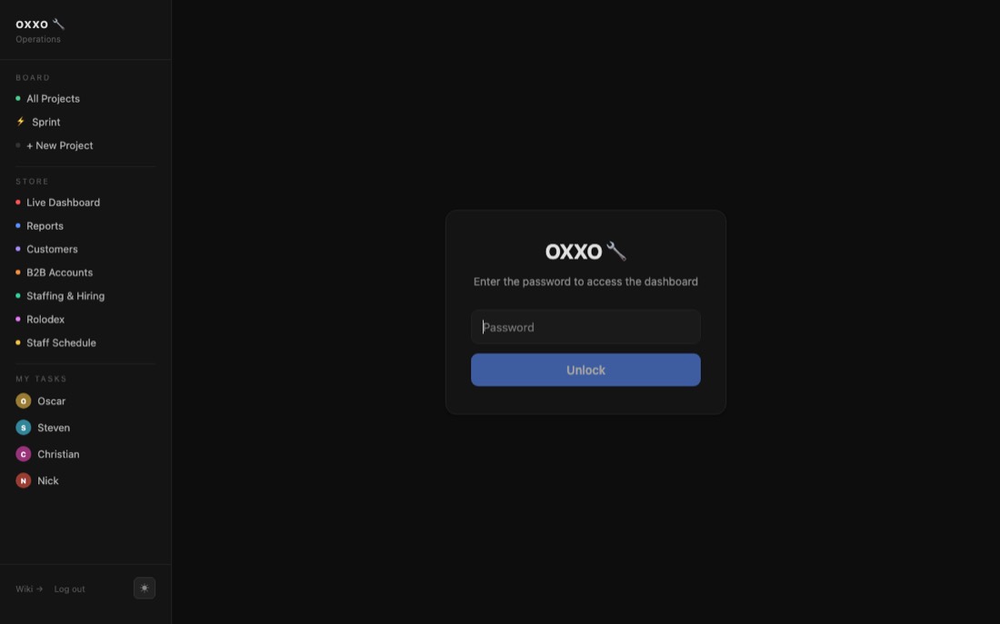 OXXO Ops interface